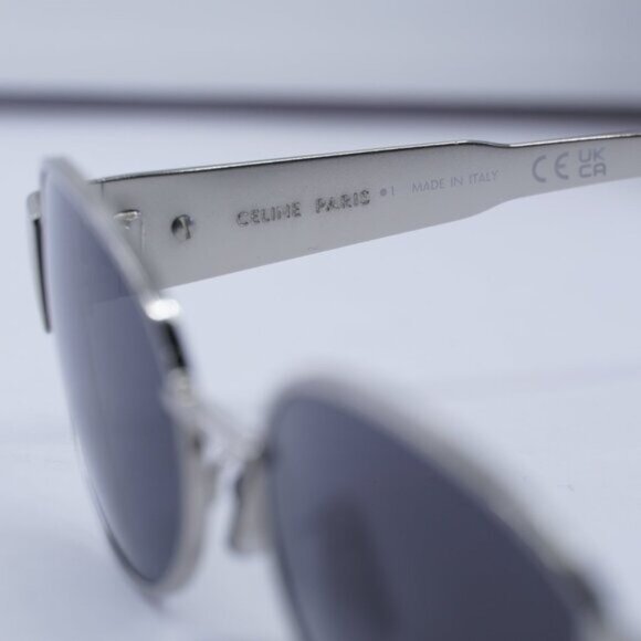 Celine CL40235U 16A Oval Sunglasses – Silver - Picture 7 of 13